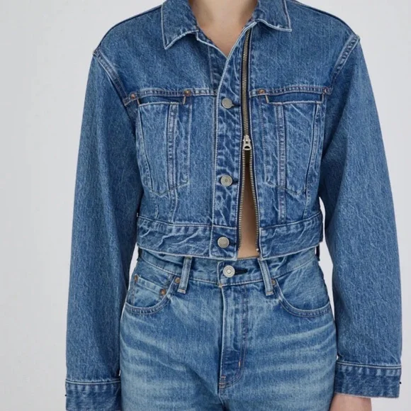 Moussy Vintage Blue Denim Jean Jacket - Picture 2 of 14